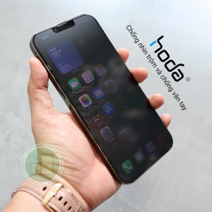 Dán cường lực iPhone 13 ProMax - Hoda Anti-Peeping 2in1 (chống nhìn trộm và chống vân tay)